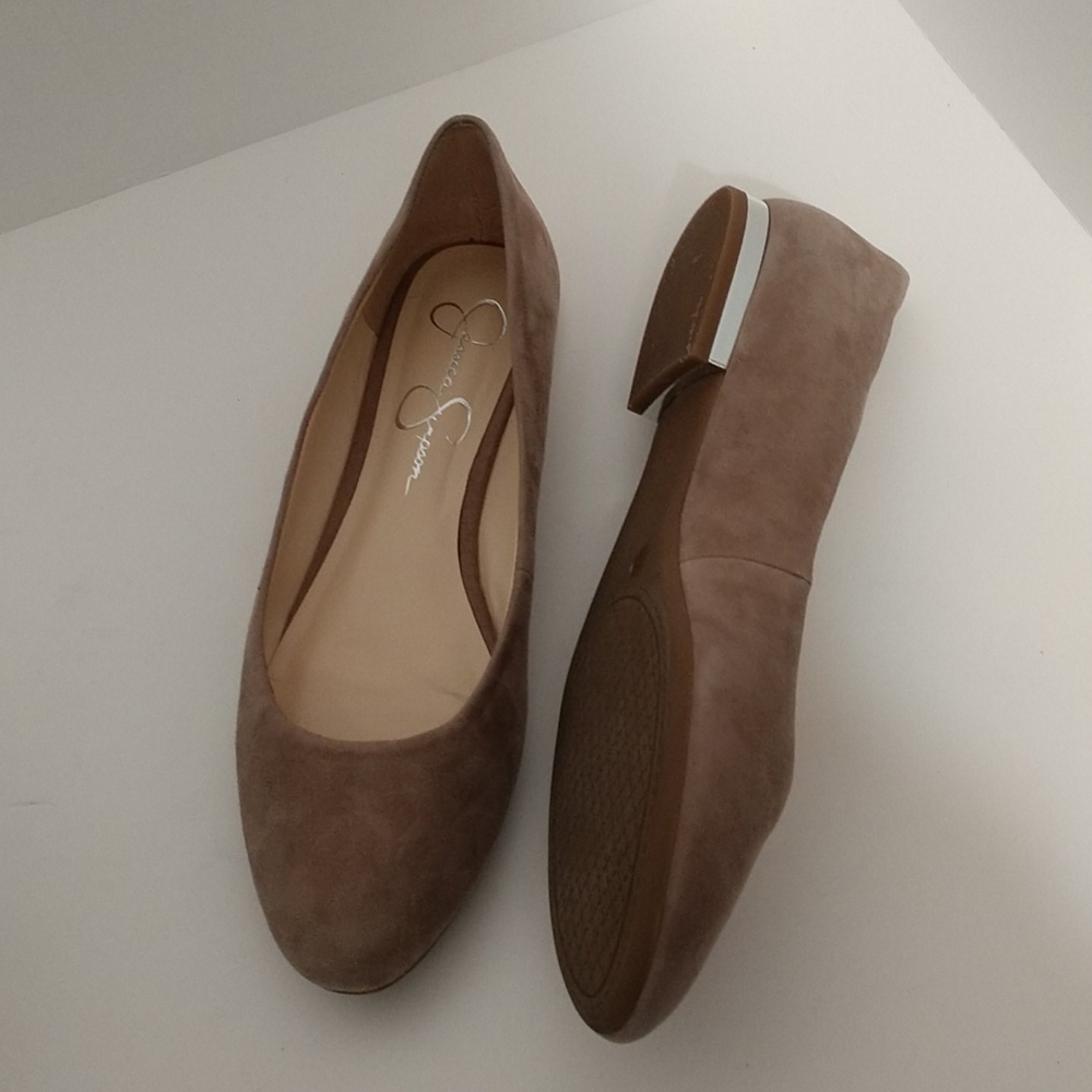 New Tan Leather Jessica Simpson Flats sz 8.5